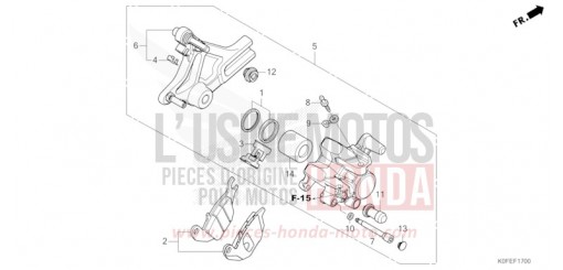 ETRIER DE FREIN ARRIERE Z125MAS de 2025
